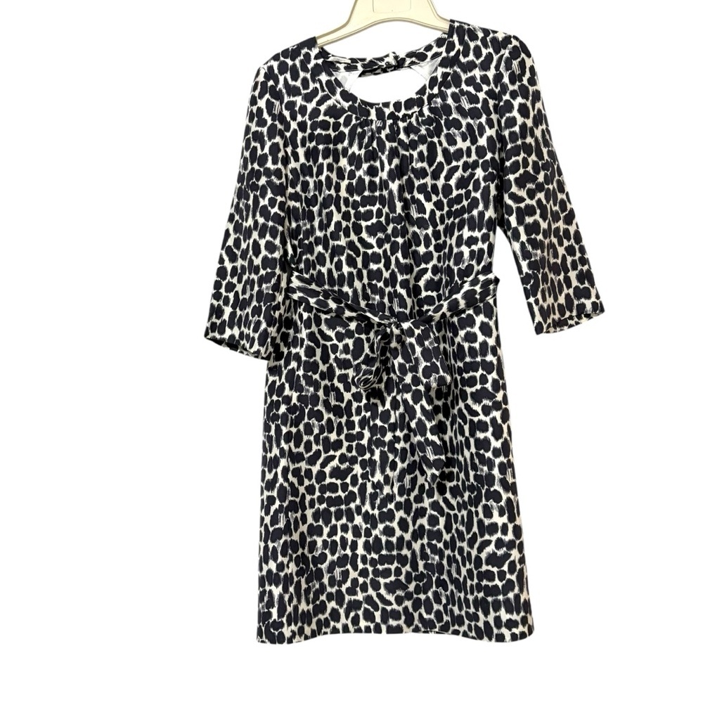 Kate Spade Animal Print Dorothy Silk Mini Dress Size 6 Formal Party Preppy
